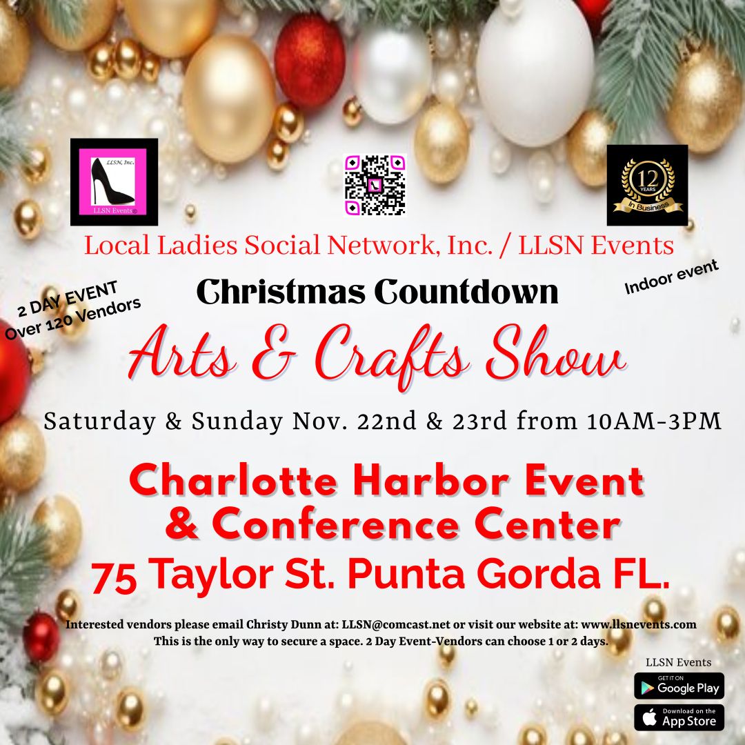 Christmas Countdown Arts & Crafts Show at the Charlotte Harbor Event Center