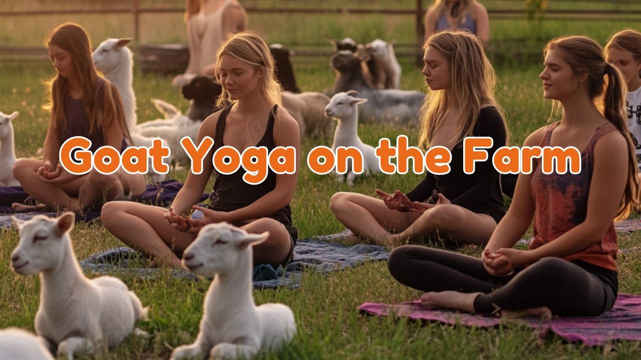 Goat Yoga on The Farm