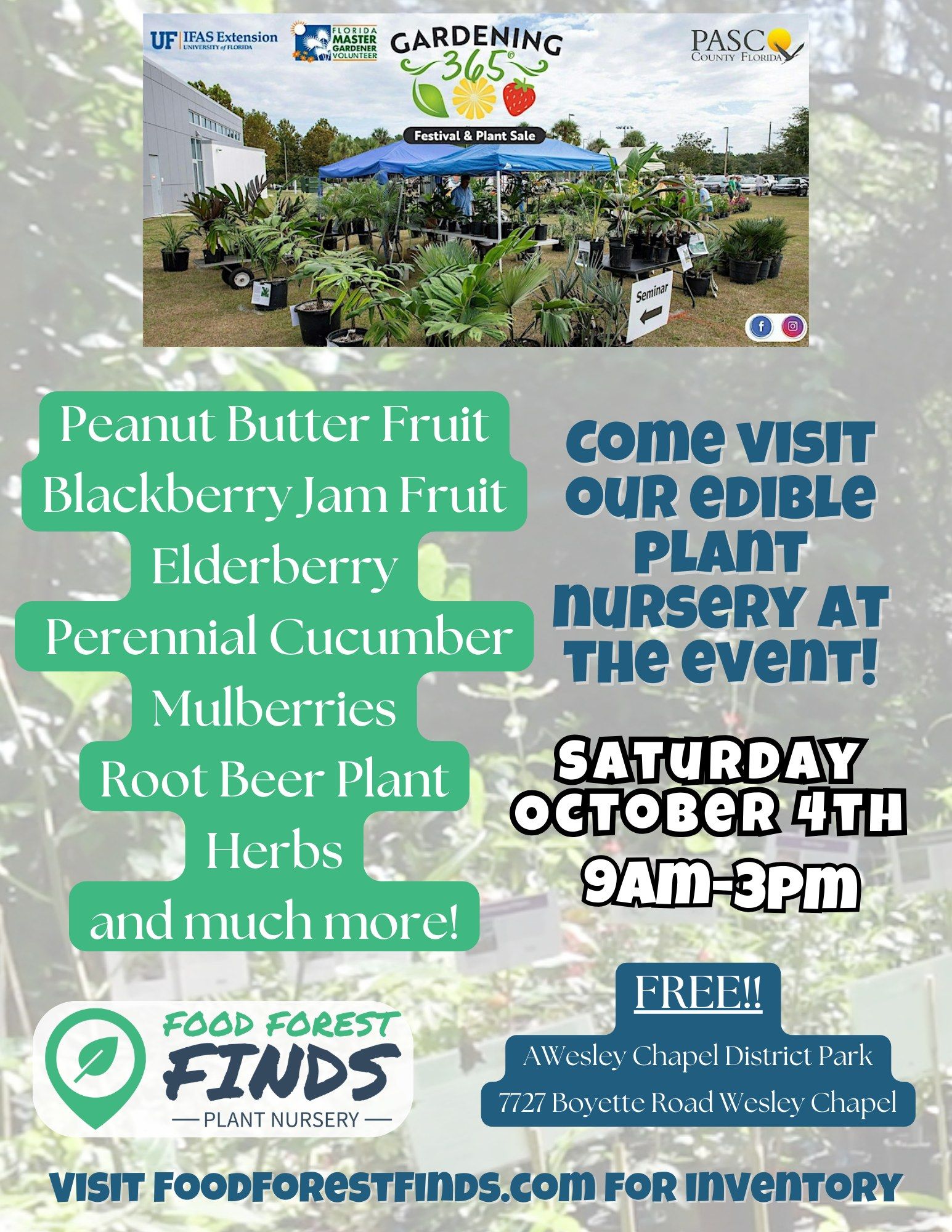 Food Forest Finds at Gardening 365 Plant Festival