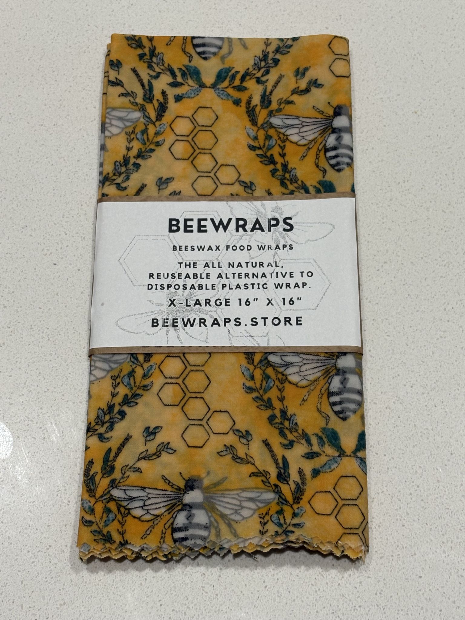 Beeswax Food Wraps Single X-Large 16” x 16”