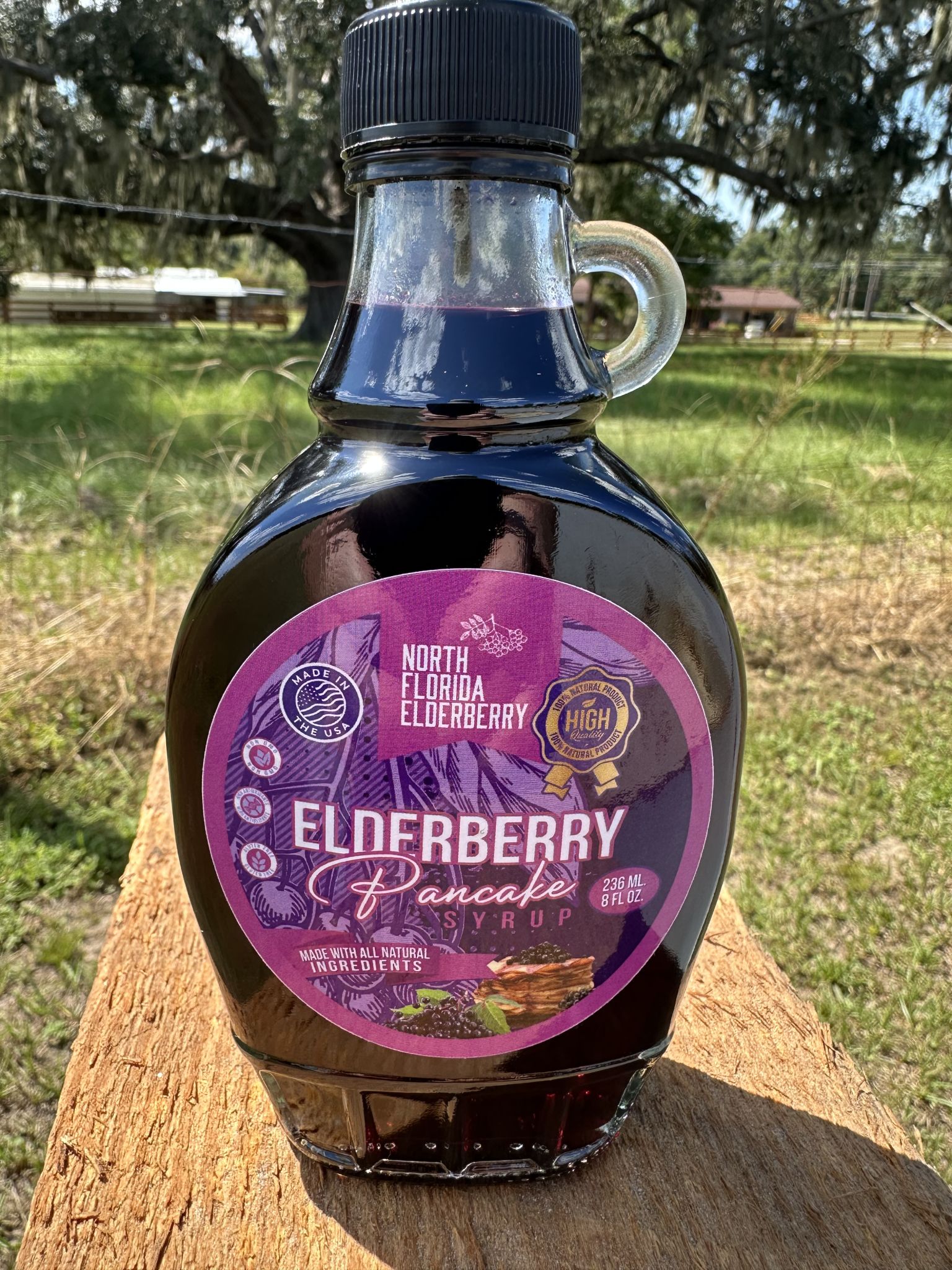Elderberry pancake syrup