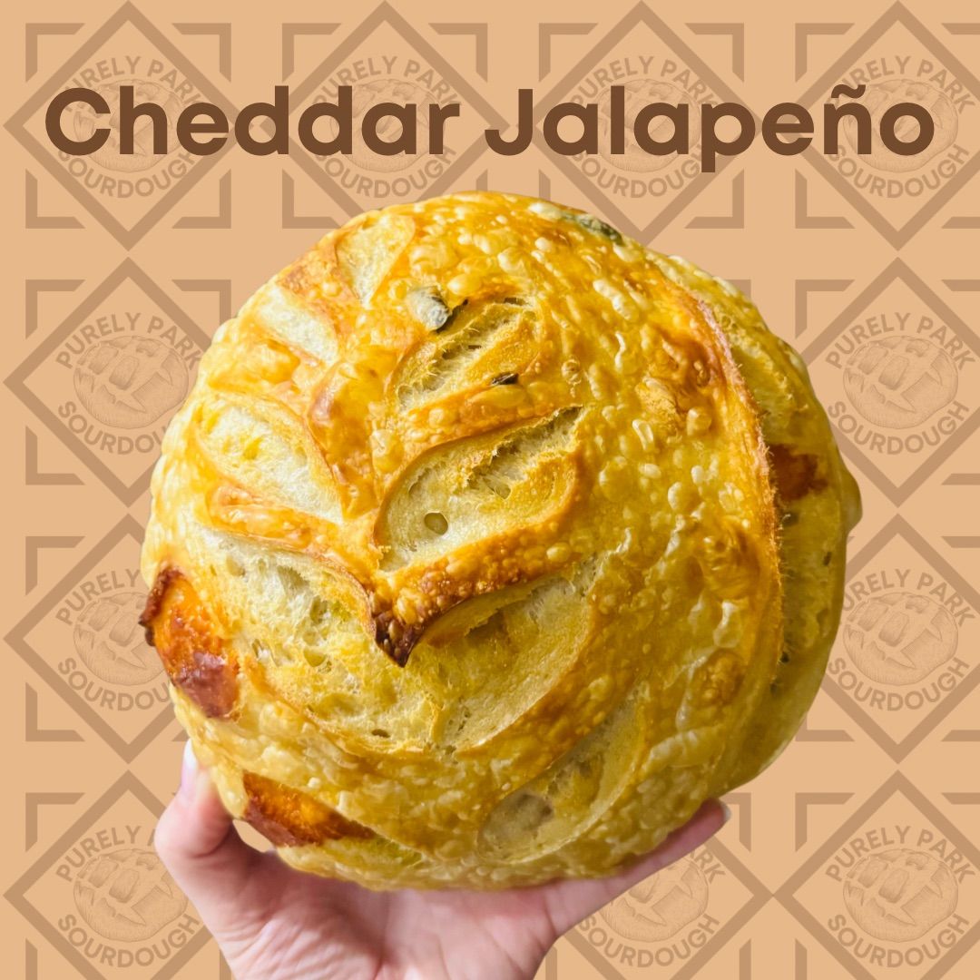Cheddar Jalapeño Sourdough Bread